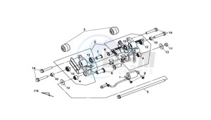 MAXSYM 400I (L8) EU drawing ENGINE MOUNT