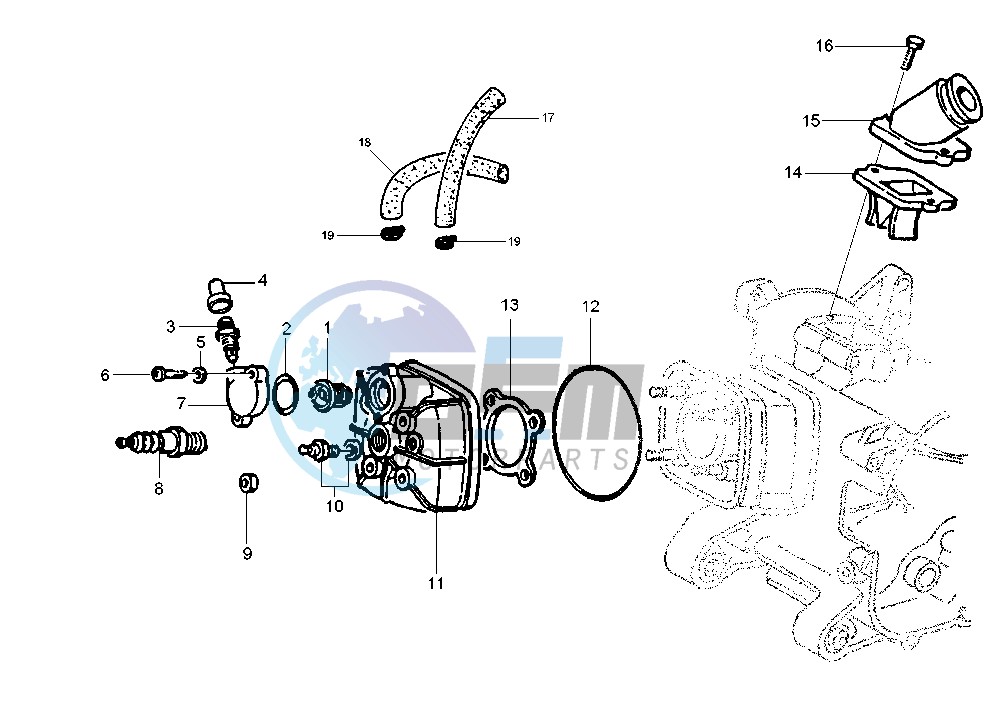 Cylinder head - Induction Pipe