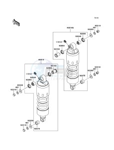 VN1600 CLASSIC TOURER VN1600-D1H GB XX (EU ME A(FRICA) drawing Suspension/Shock Absorber