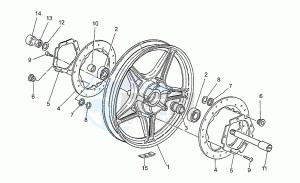 S 1000 drawing Front wheel, alloy