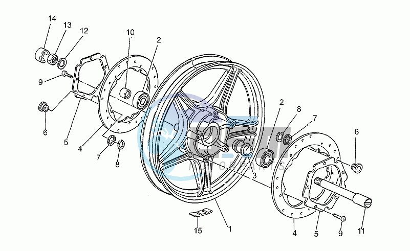 Front wheel, alloy