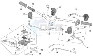 Scarabeo 50 4T E2 drawing Controls