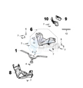 SAT125 E drawing HANDLEBAR