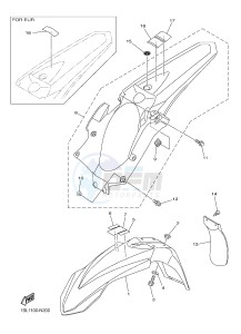 YZ450F (1SL1 1SL2 1SL3 1SL4) drawing FENDER