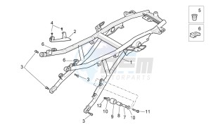 Pegaso Strada-Trail 650 ie drawing Saddle support