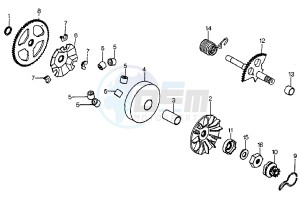 CITY 50 drawing DRIVING PULLEY