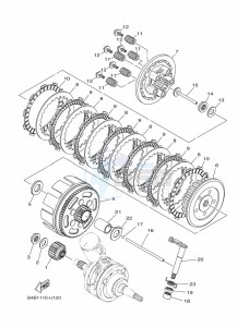 YZ85LW YZ85 (B0GB) drawing CLUTCH