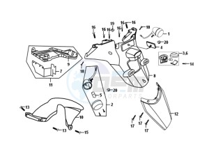 ORBIT II 50 drawing REAR FENDER - MUDGUARD -