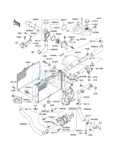 ZX 600E [ZX-6 NINJA ZZR 600] (E10-E13 E13 CAN ONLY) ZZR 600 drawing RADIATOR