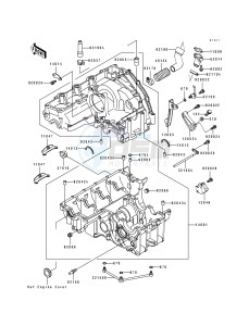 ZX 750 K [NINJA ZX-7R] (K1-K2) [NINJA ZX-7R] drawing CRANKCASE