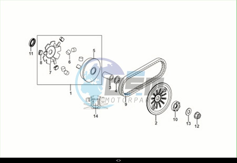 MOVABLE DRIVE FACE ASSY