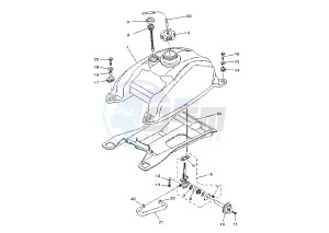 YFM FW KODIAK 400 drawing FUEL TANK