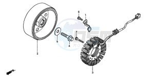 CB600F2 HORNET drawing GENERATOR