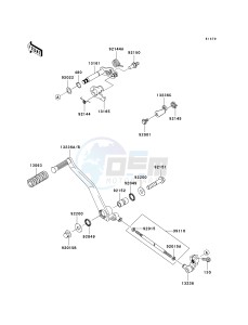 VN 900 C [VULCAN 900 CUSTOM] (7F-9FA) C8F drawing GEAR CHANGE MECHANISM