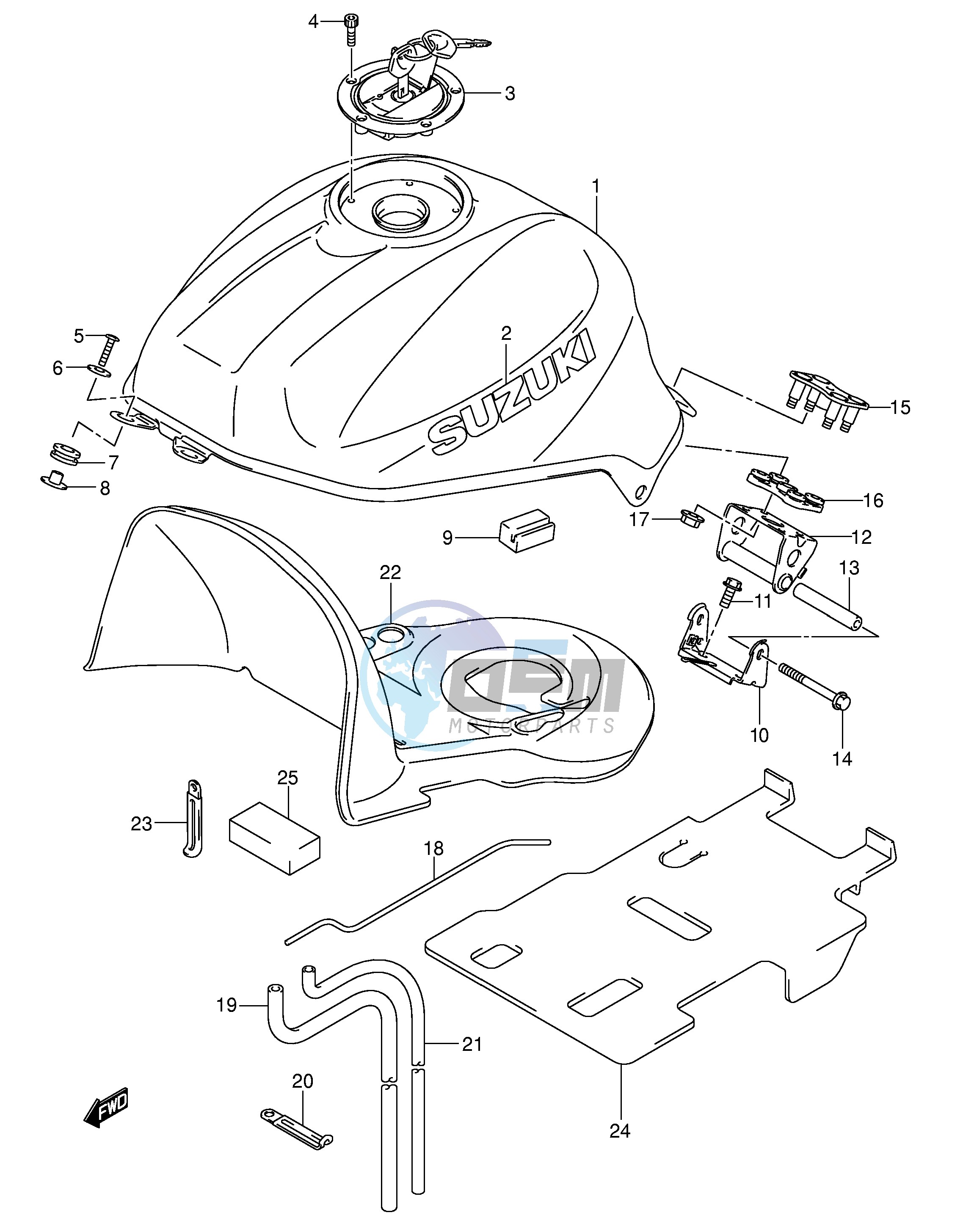 FUEL TANK (MODEL K3)