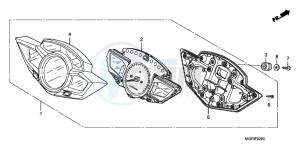 VFR1200FC drawing METER