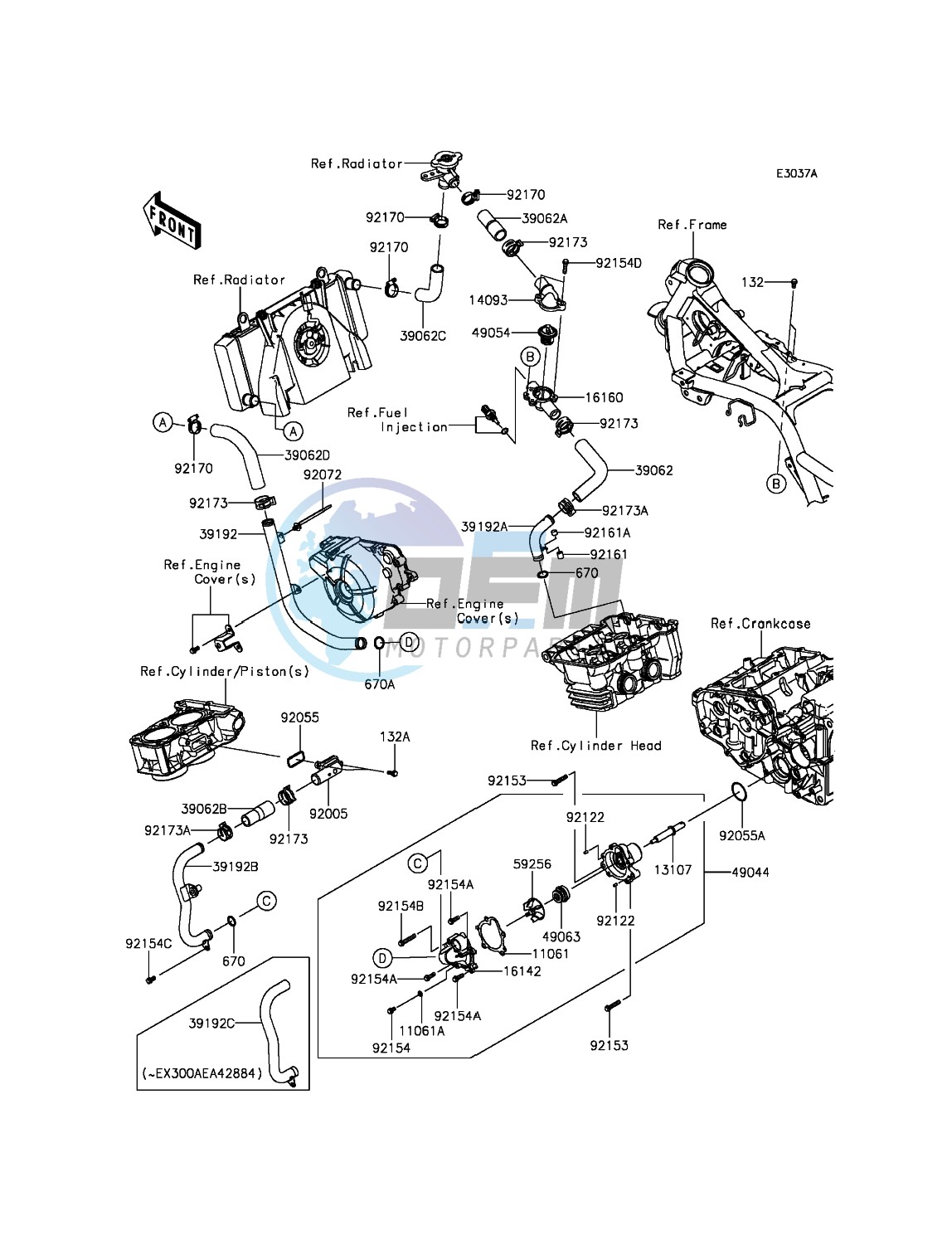 Water Pipe(EX300AEA39568-)