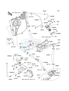 ZX 1000 E [NINJA ZX-10R] (E8F-E9FA) 0E8F drawing WATER PIPE