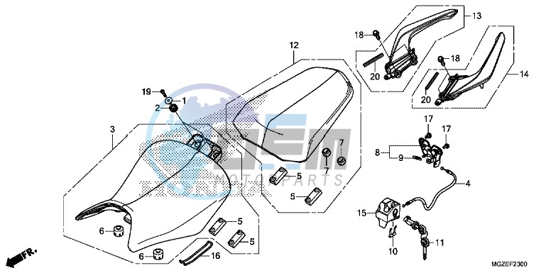 SEAT/ REAR GRIP