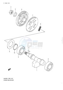 AN400 ABS BURGMAN EU drawing CRANK BALANCER