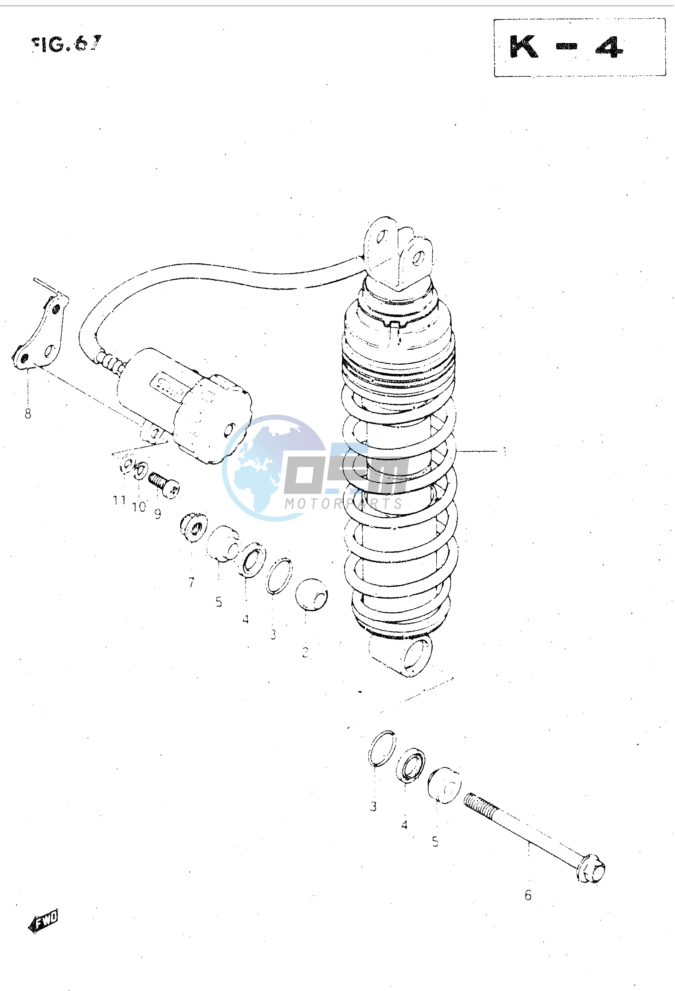 REAR SHOCK ABSORBER (MODEL F)