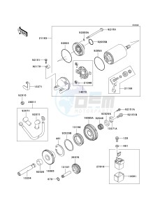 ZX 1200 A [NINJA ZX-12R] (A2) [NINJA ZX-12R] drawing STARTER MOTOR