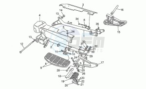 California III 1000 Iniezione Iniezione drawing Foot rests