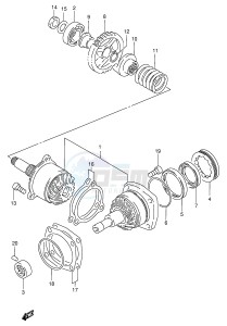 VS600GL (E2) INTRUDER drawing SECONDARY DRIVE GEAR