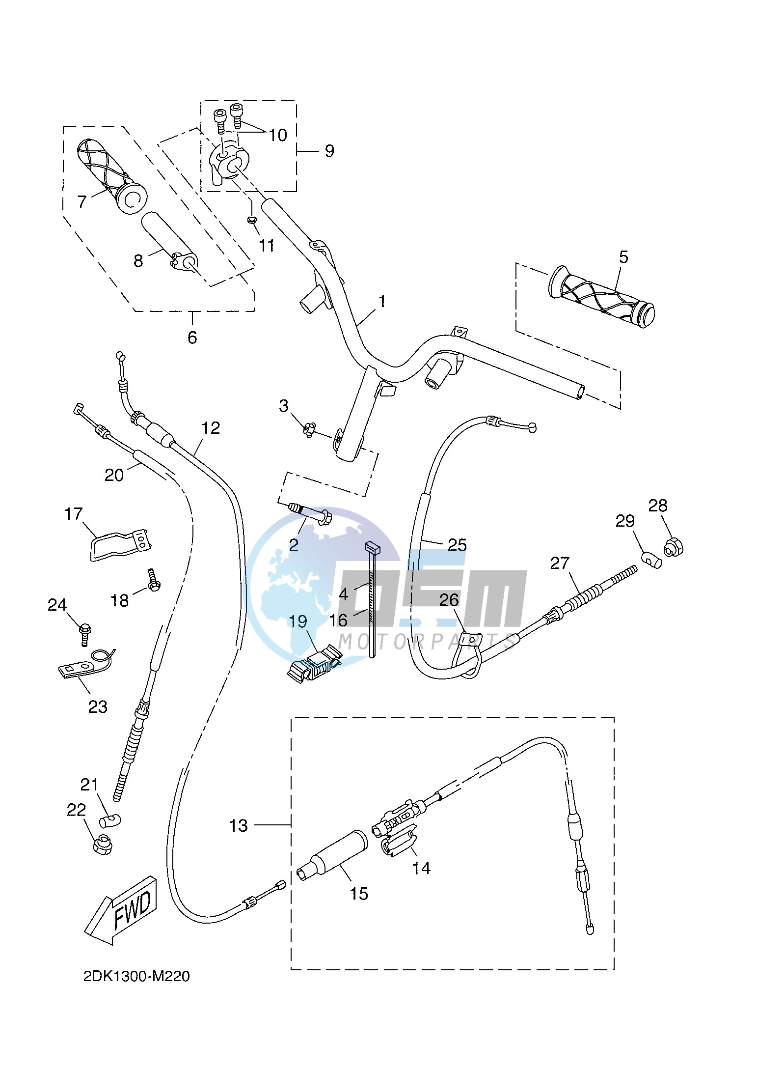 STEERING HANDLE & CABLE