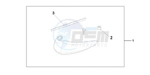 VT750C9 Australia - (U / MME) drawing CHROME FRONT FEND