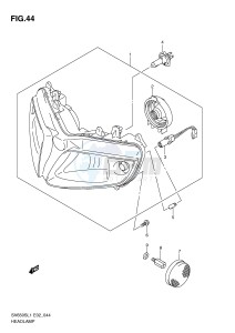 SV650S (E2) drawing HEADLAMP (SV650SAL1 E24)