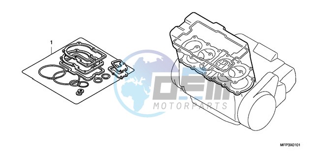 GASKET KIT A (CB13009/S9/A9/SA9)