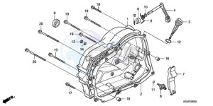 CRF80F9 Australia - (U) drawing RIGHT CRANKCASE COVER