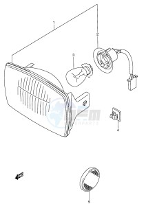 LT-F160 (P28) drawing HEADLAMP