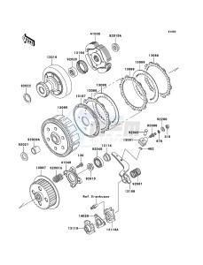 KLF300 KLF300B6F EU GB drawing Clutch