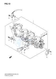 GSX1300BK (E3-E28) drawing THROTTLE BODY