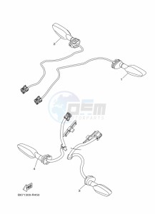 MT-10 MTN1000 (B67J) drawing FLASHER LIGHT