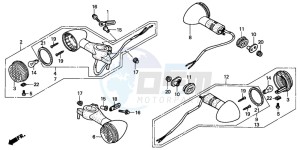 VT125C drawing WINKER