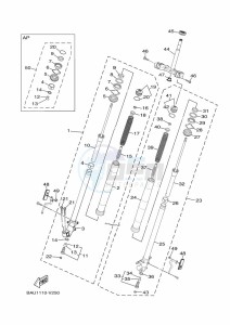 XTZ690 TENERE 700 (BMB8) drawing FRONT FORK