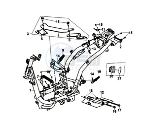 FNX 125 (GC12G1-EU) (L9) drawing FRAME / ENGINE MOUNT