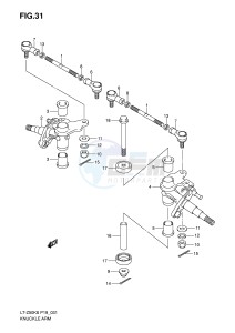 LT-Z50 (P19) drawing KNUCKLE ARM