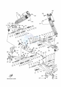 YXZ1000E YXZ1000R (B5J4) drawing FRONT SUSPENSION & WHEEL