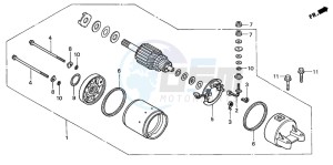 CBF500 drawing STARTING MOTOR