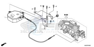 GL1800BF F6B Bagger - GL1800BF UK - (E) drawing AUTO CRUISE