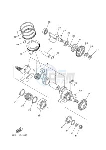 YXM700ES YXM700PSF VIKING EPS SPECIAL EDITION (1XPV) drawing CRANKSHAFT & PISTON