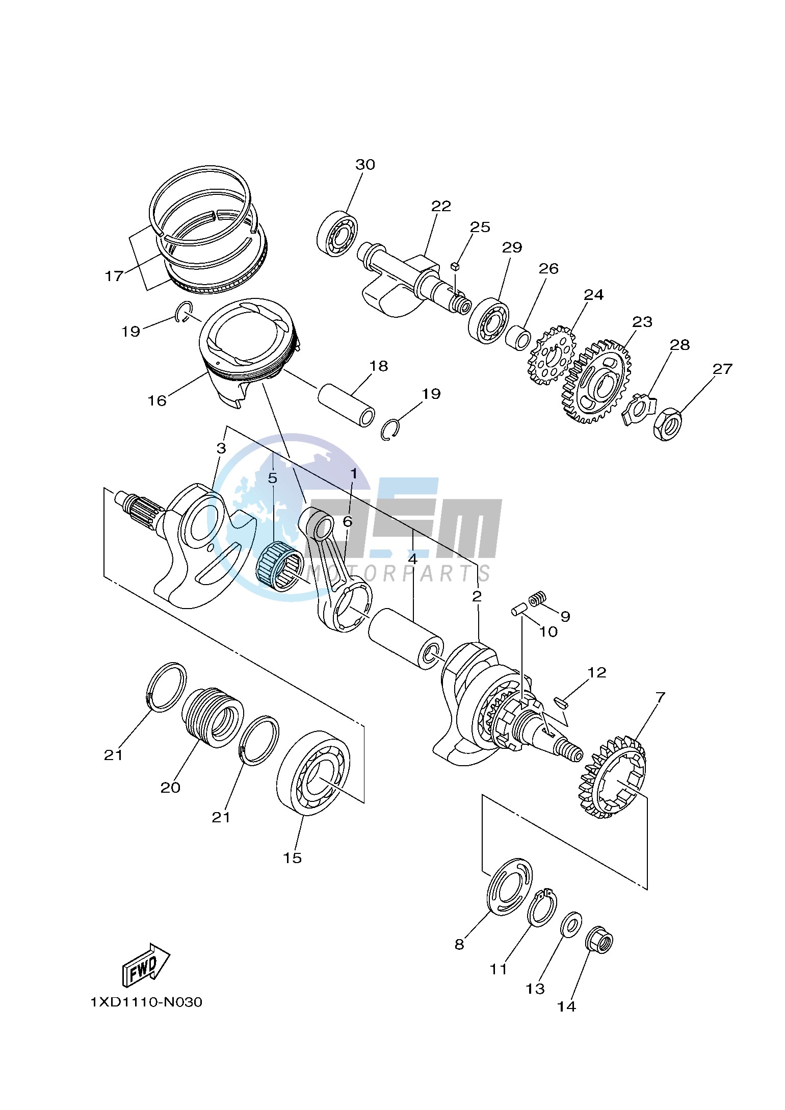 CRANKSHAFT & PISTON