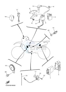 WR450F (1DXJ 1DXF 1DXH 1DXG) drawing ELECTRICAL 1