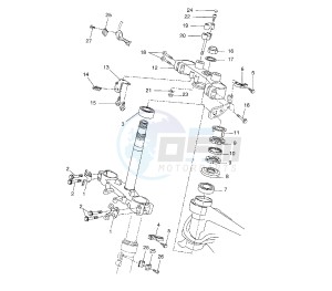 WR R 125 drawing STEERING KAYABA