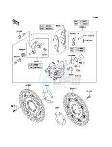 VERSYS KLE650A9F GB XX (EU ME A(FRICA) drawing Front Brake