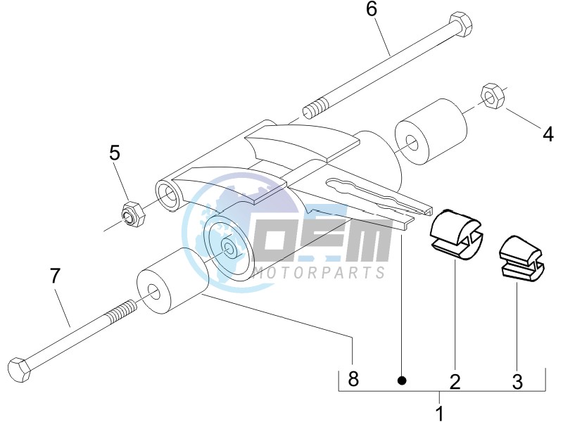 Swinging arm